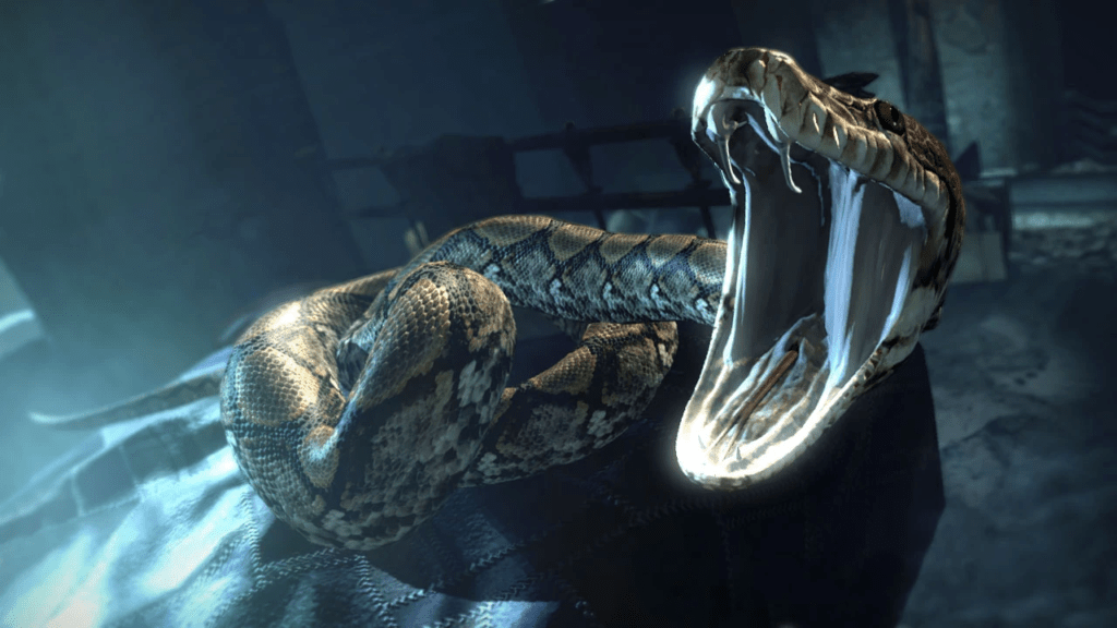 Nagini, le serpent de Voldemort dans Harry Potter, symbolise le mal absolu